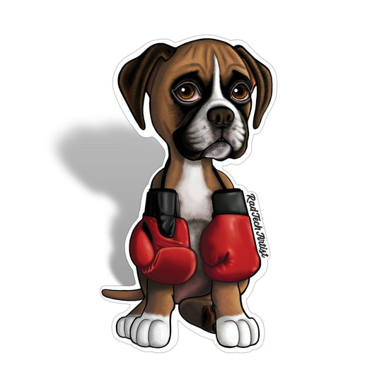 Boxer Puppy Sticker - Dog Lover Gifts