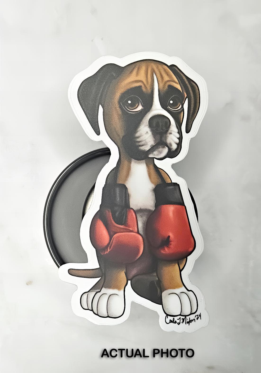 Cute Boxer Puppy Decal