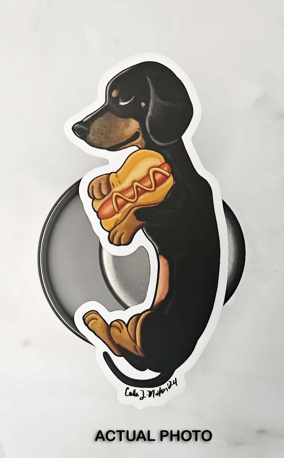 Hand-Drawn Dachshund Sticker