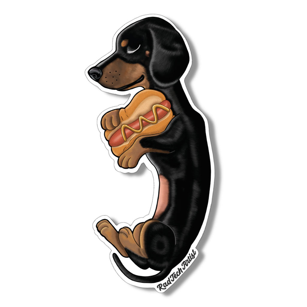 Dachshund Dog Sticker - Wiener Dog Art