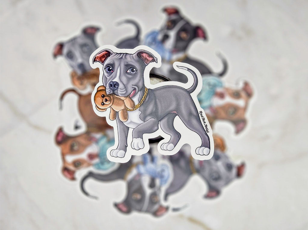 Photo of Pit Bull Stickers- Friendly and strong breed